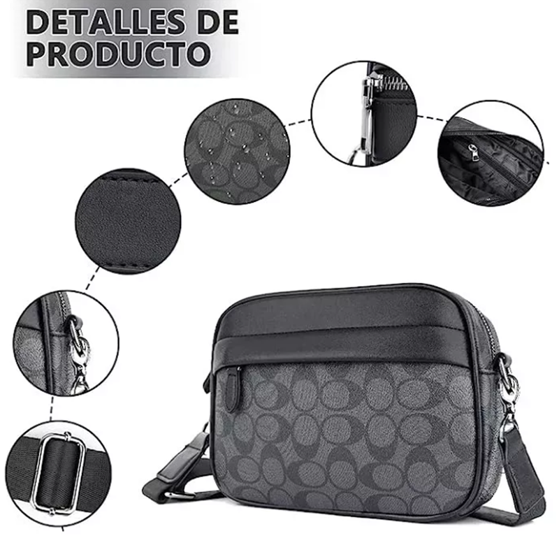 Bandolera De Cuero Para Hombre Bolso Bandolera Lujo Moderno