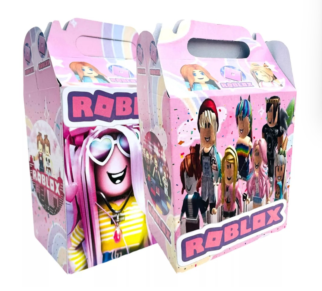 Cajas Dulceros Roblox Bolo fiesta 30 pzas T