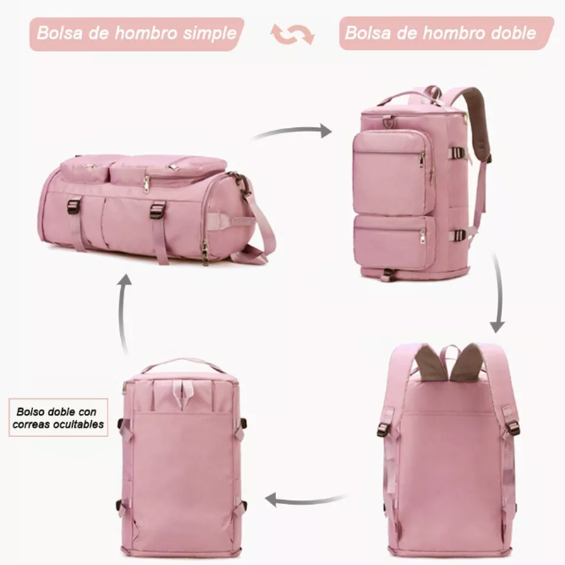 Maleta Bolsa Deportivo Gym Viaje Mochila Multifuncional