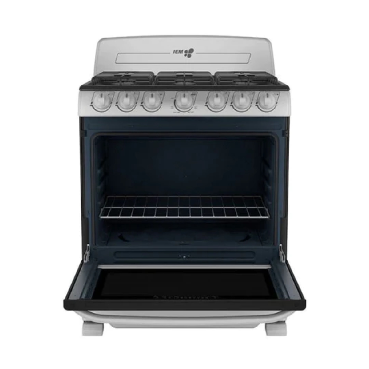ESTUFA DE PISO IEM EI3520BAPS1 6 QUEMADORES SILVER ORTY ENTREGA SÓLO VÁLIDA EN LA CIUDAD DE MÉXICO Y ZONA METROPOLITANA