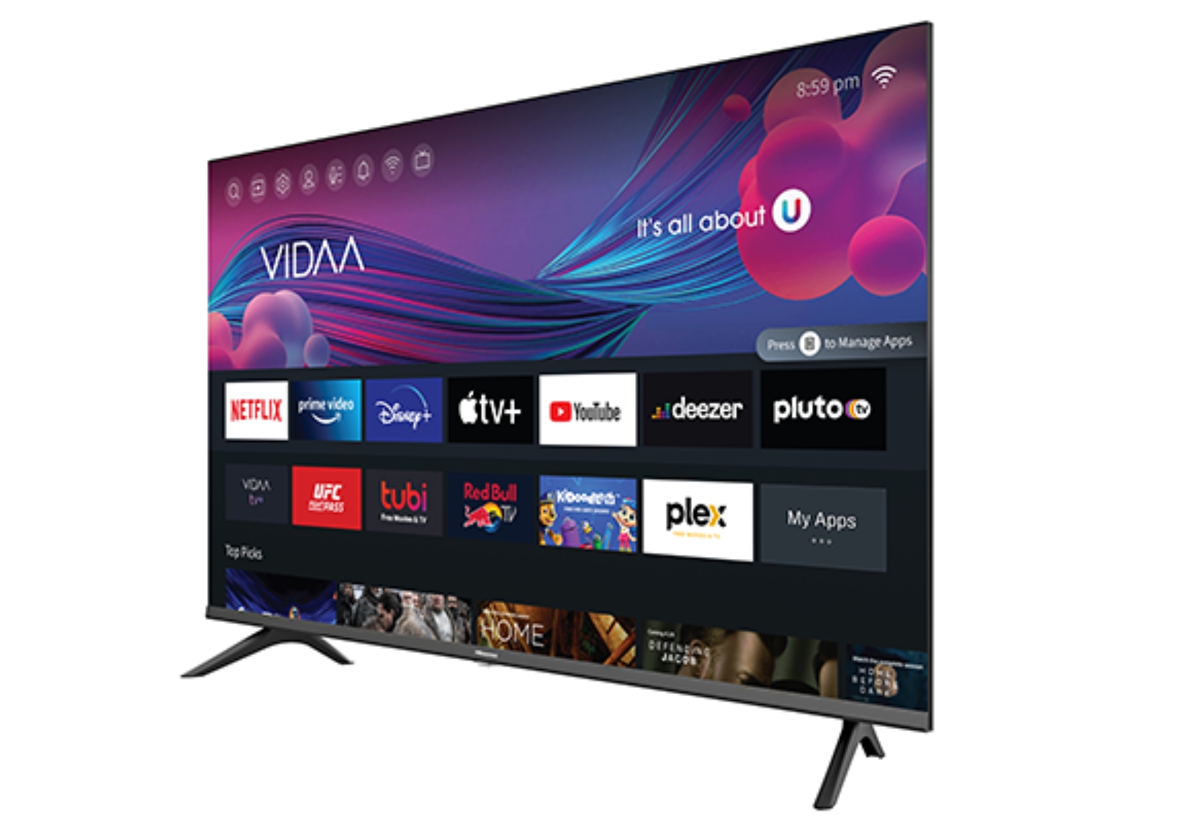 PANTALLA HISENSE 32A45KV 32" SMART TV HD / VIDAA ORTY9.