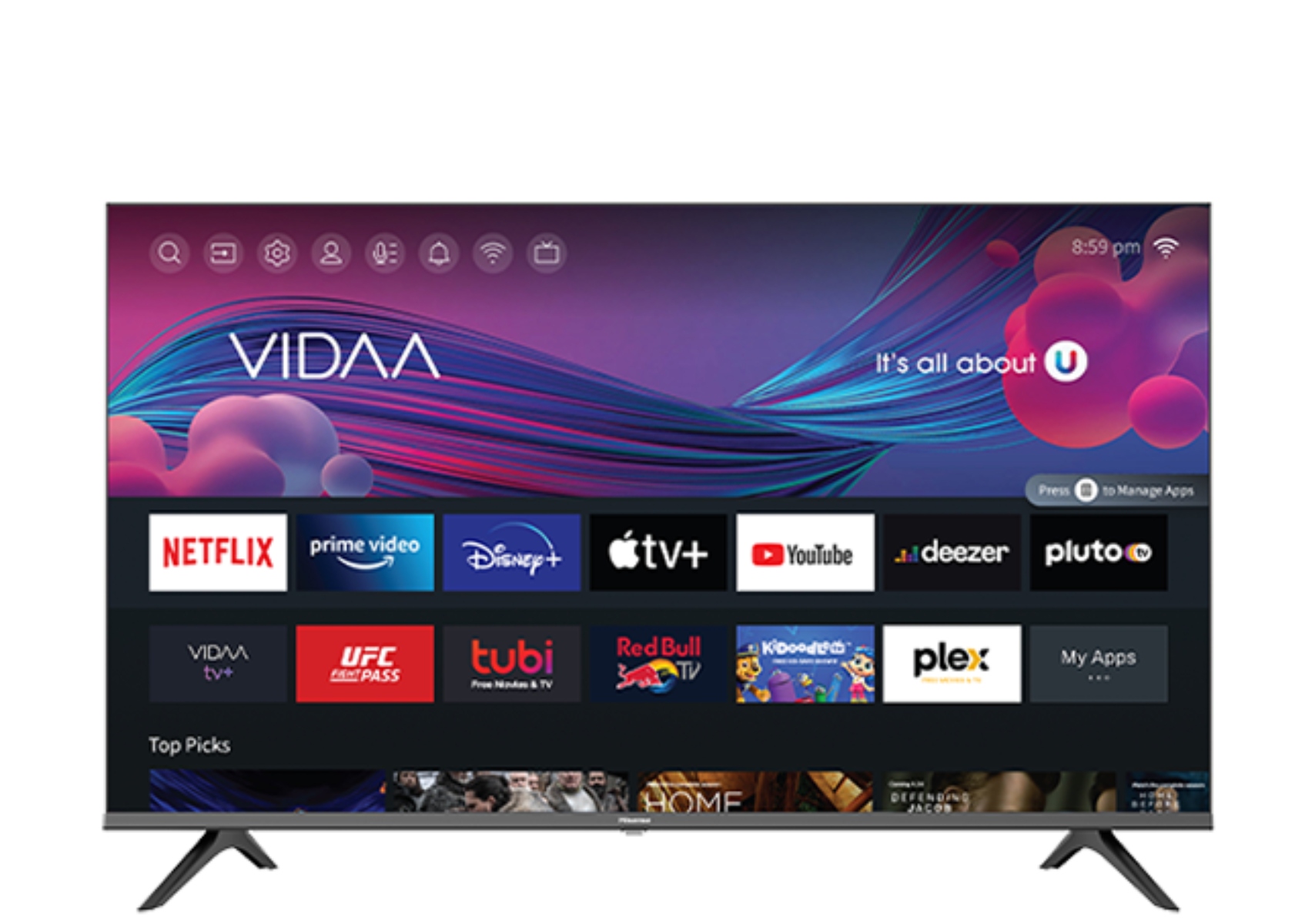 PANTALLA HISENSE 32A45KV 32" SMART TV HD / VIDAA ORTY9.