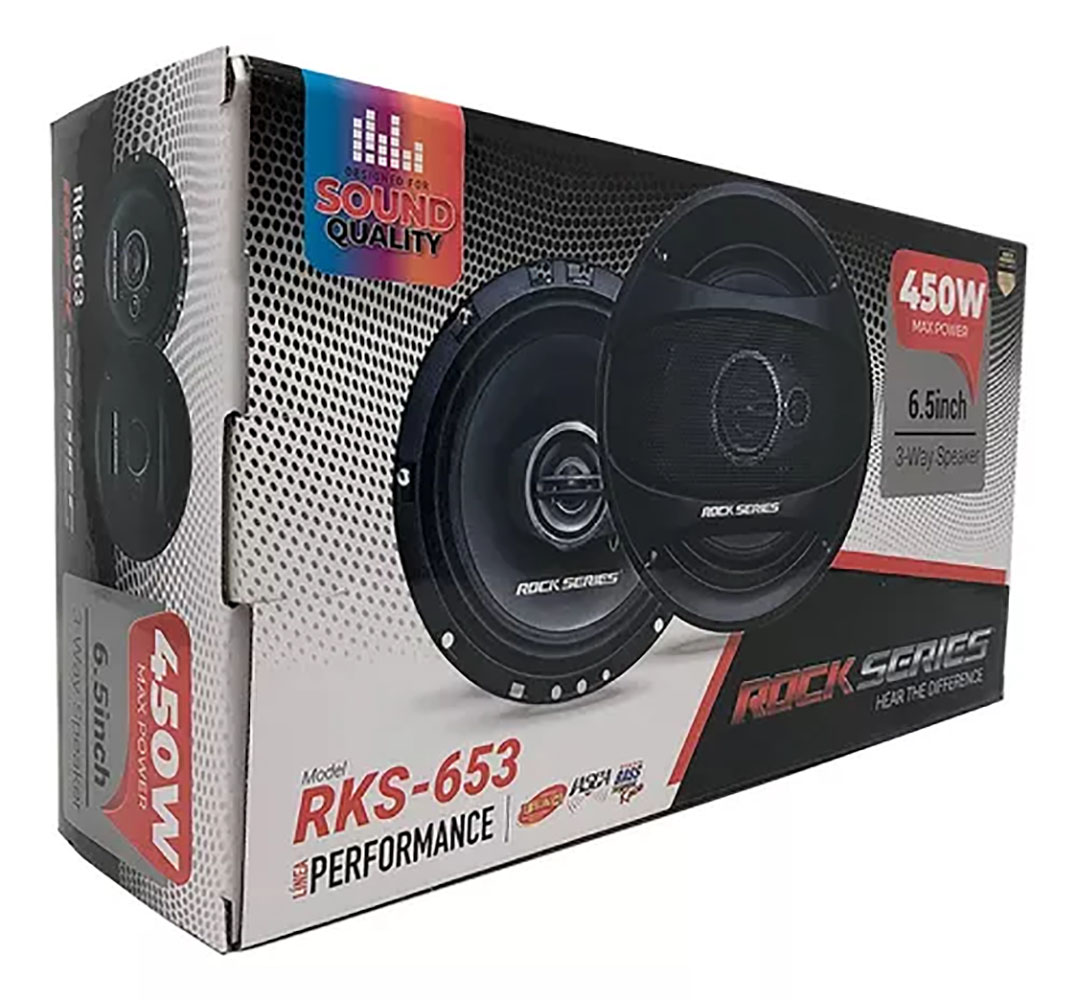 Bocinas Coaxiales Rock Series Rks-653 450 Watts 6.5