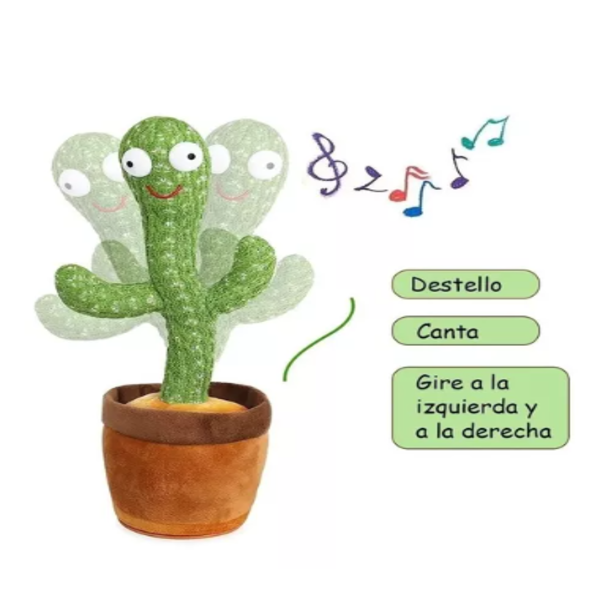 Cactus Bailarín Juguete Con Música Canta Baila Y Repite Voz