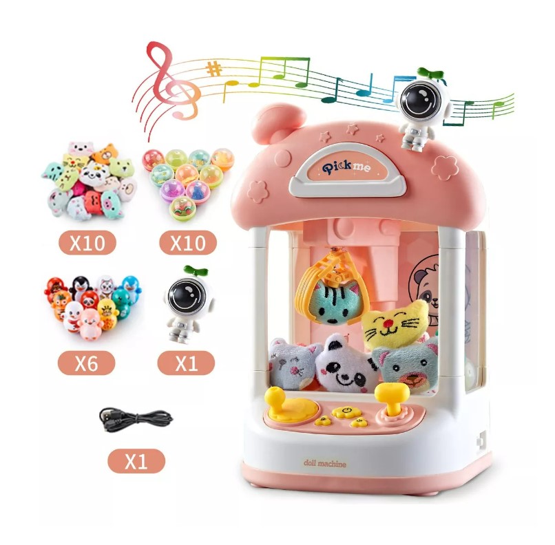 Maquina Garra Peluches Juguete Gashapone Niña T