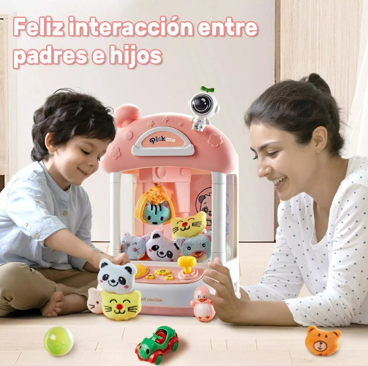 Maquina Garra Peluches Juguete Gashapone Niña T