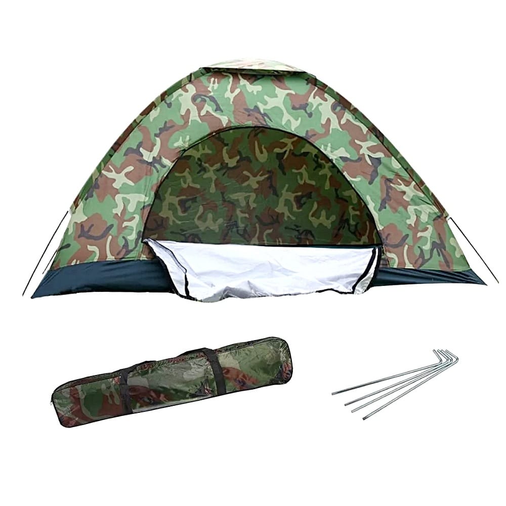 Tienda Casa Campaña Grande Camping 3 Personas Fácil Instalar