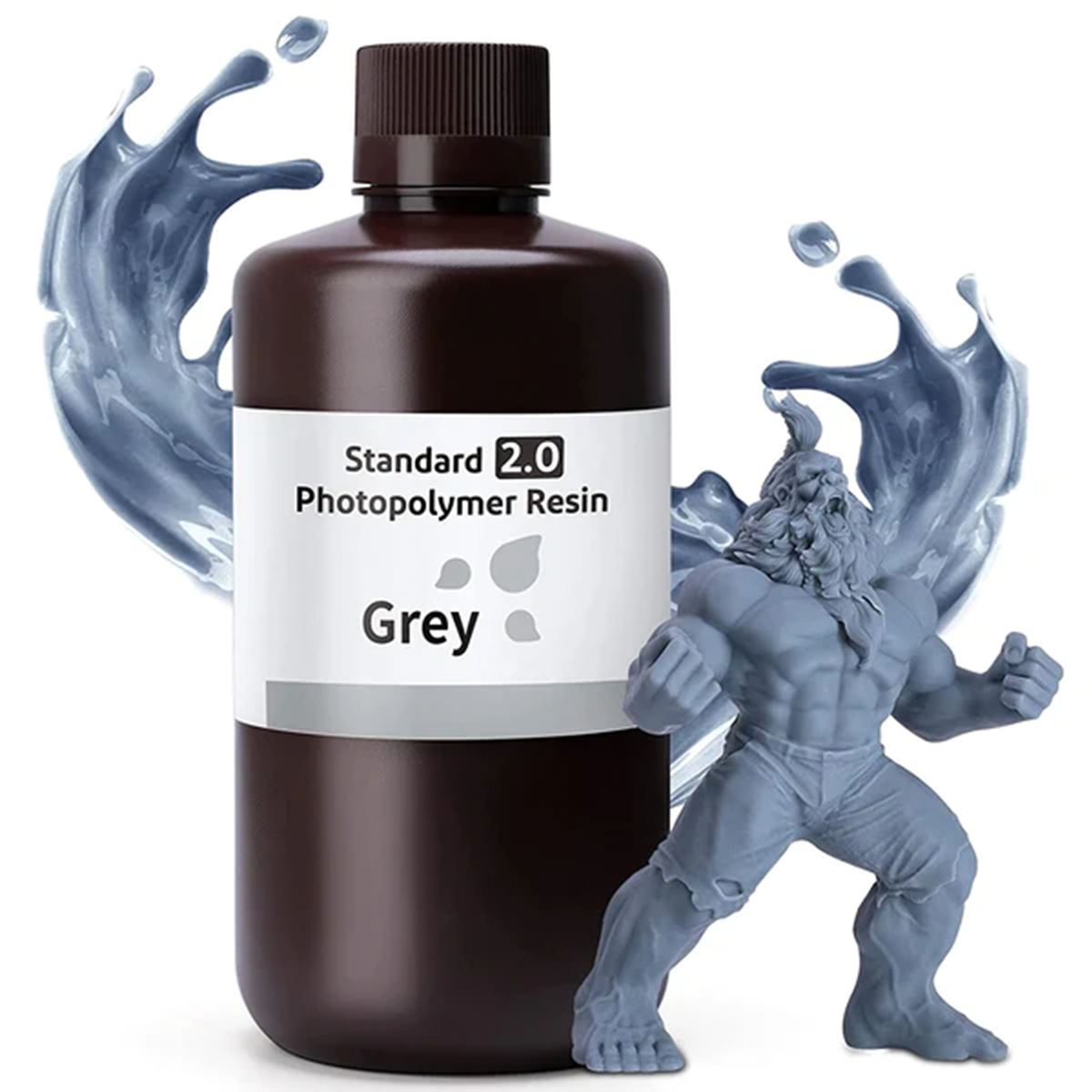 Resina Para Impresora 3d Elegoo Standard V2.0 Grey 1kg