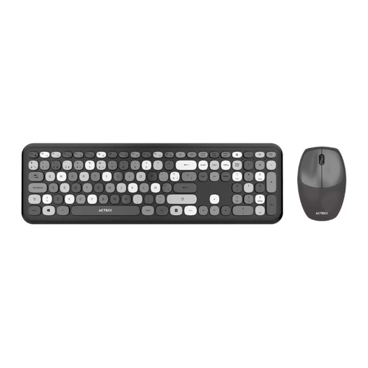 Kit De Teclado Y Mouse Acteck Creator Chic Colors MK475 Inalámbrico USB Español