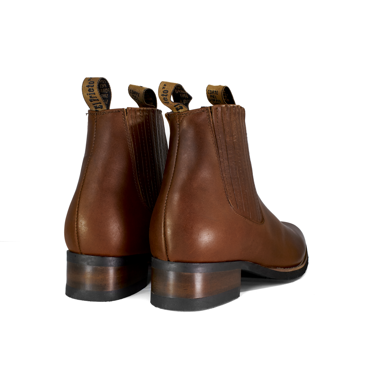 Botines Vaqueros Para Caballero, Botas Charras para Hombre color ROBLE E-829