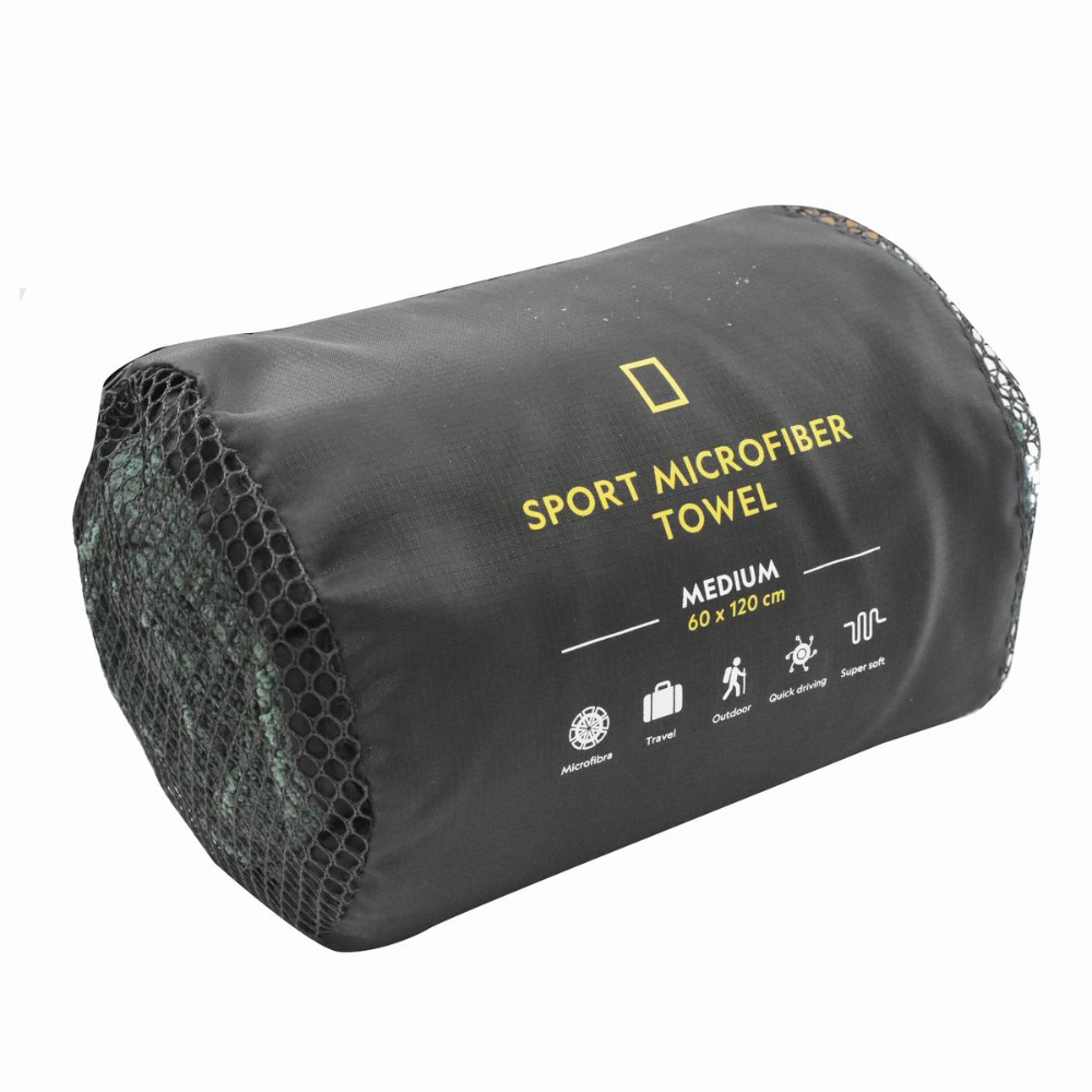 Toalla De Microfibra Mediana 60X120 cm. Verde National Geographic MOD. TNG2001