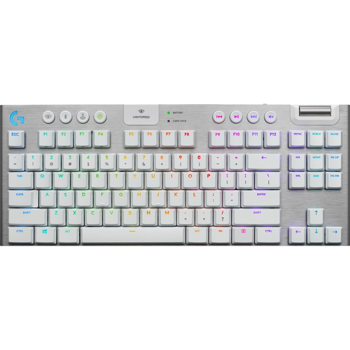 Teclado Mecánico Gamer Logitech G915 TKL RGB Switch GL Táctil Inalámbrico Ingles