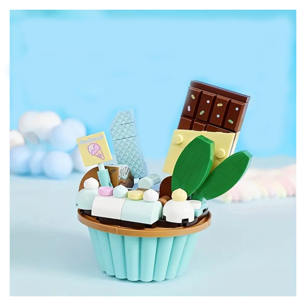 Bloque de Construcción Pastelillo Pochacco Sanrio Coleccionable .