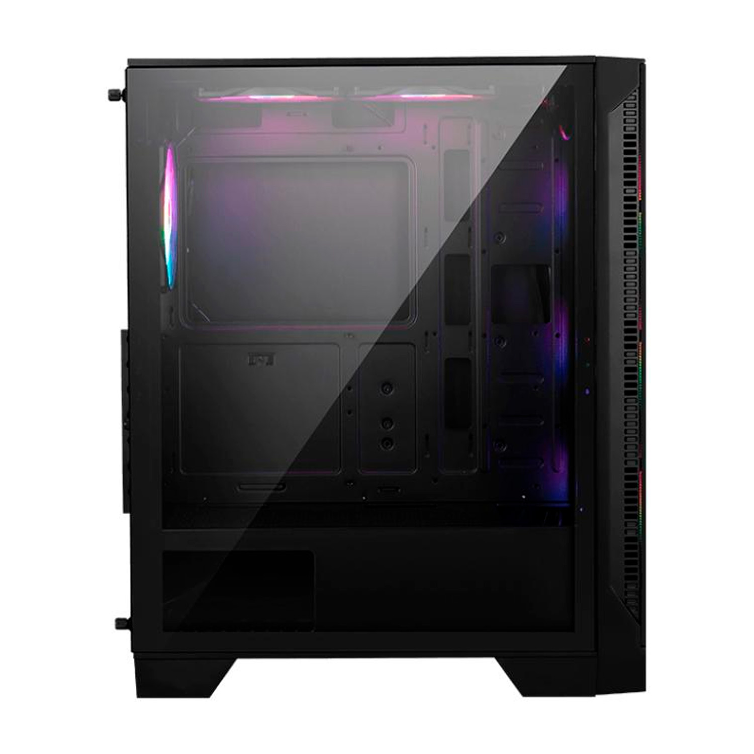 Gabinete Msi Forge 120A Airflow Negro Argb Atx 6 Vent C/Templado S/Fuente.