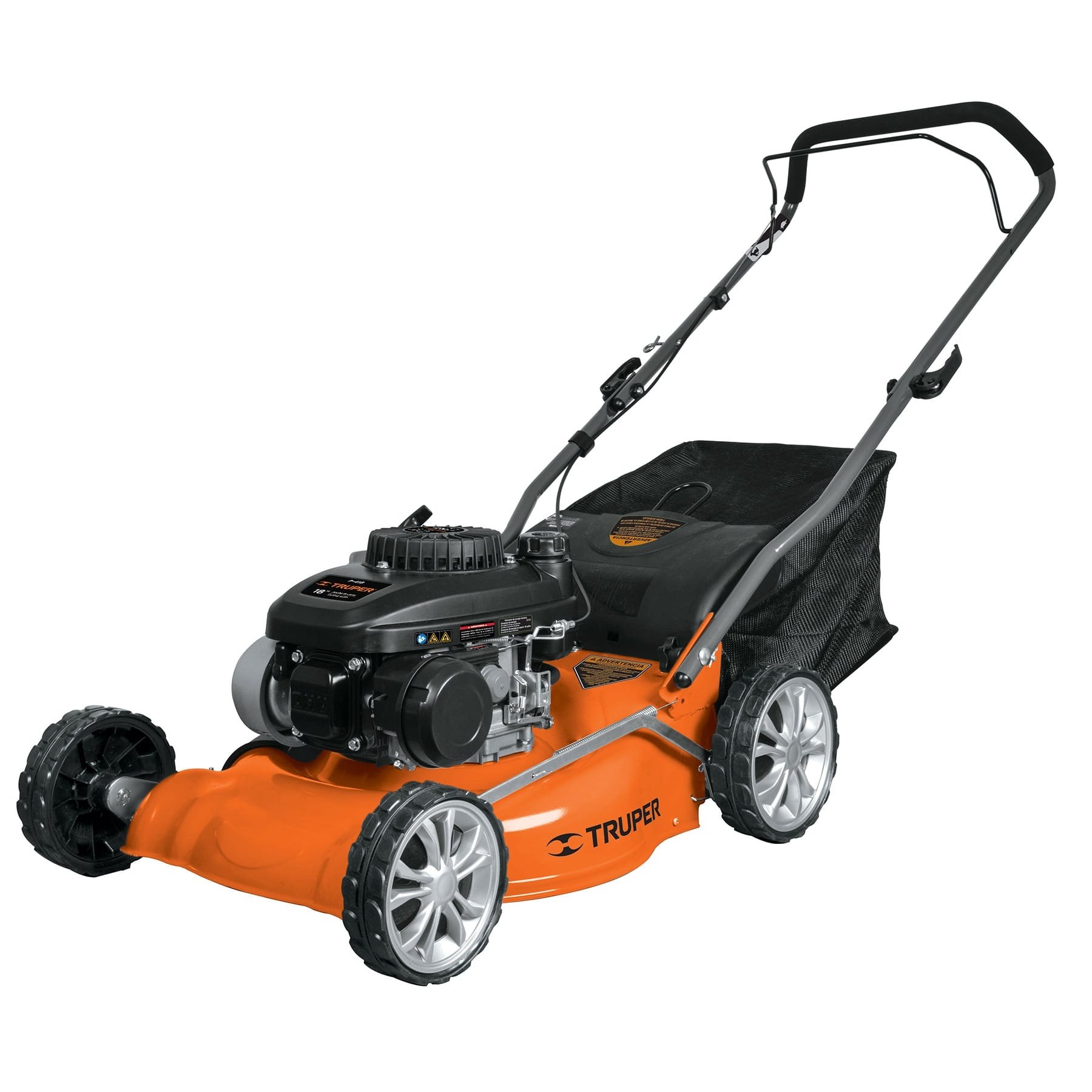 PODADORA CON MOTOR A GASOLINA DE 4 HP, 18" DE CORTE, TRUPER 19966