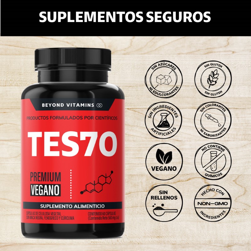 Suplemento Alimenticio Beyond Vitamins TESTO Vitaminas para Hombres - Testosterona 60 cápsulas