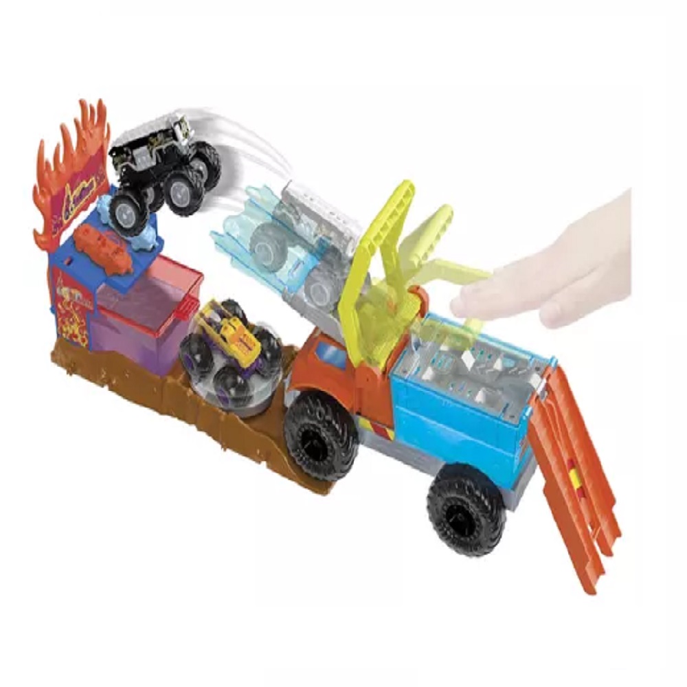 Hot Wheels Monster Trucks Pista Demolición.