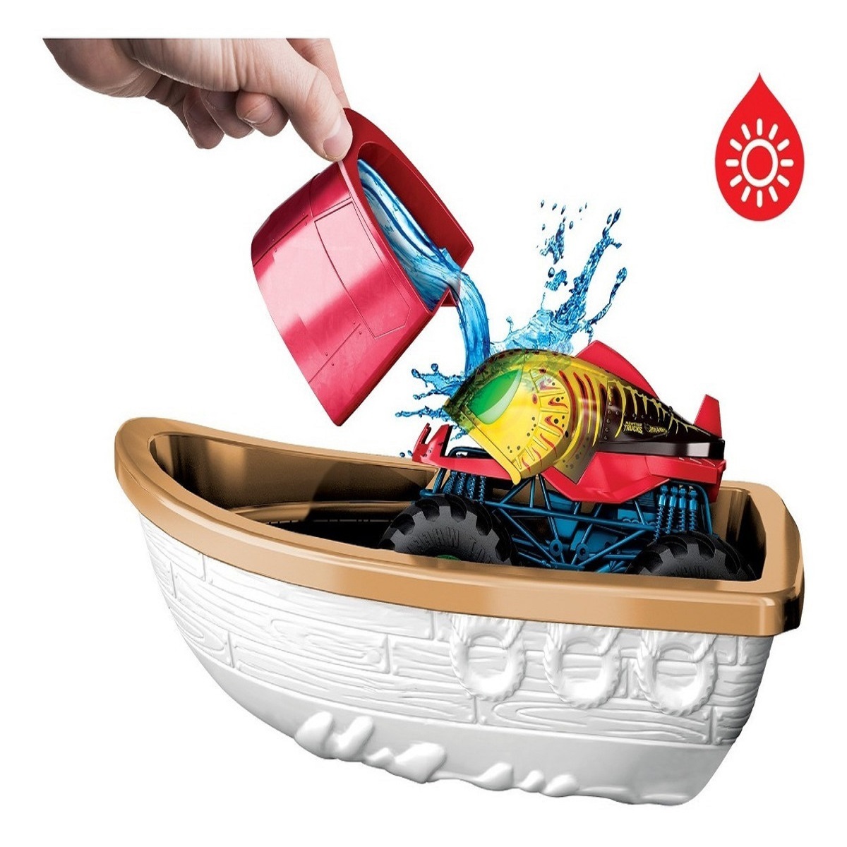 Pista Hot Wheels Monster Trucks Mordida En El Pantano