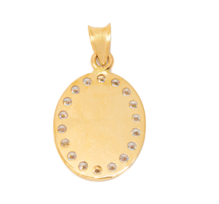 Medalla San Judas Tadeo 14 Kilates. Oro Fino Joyería.