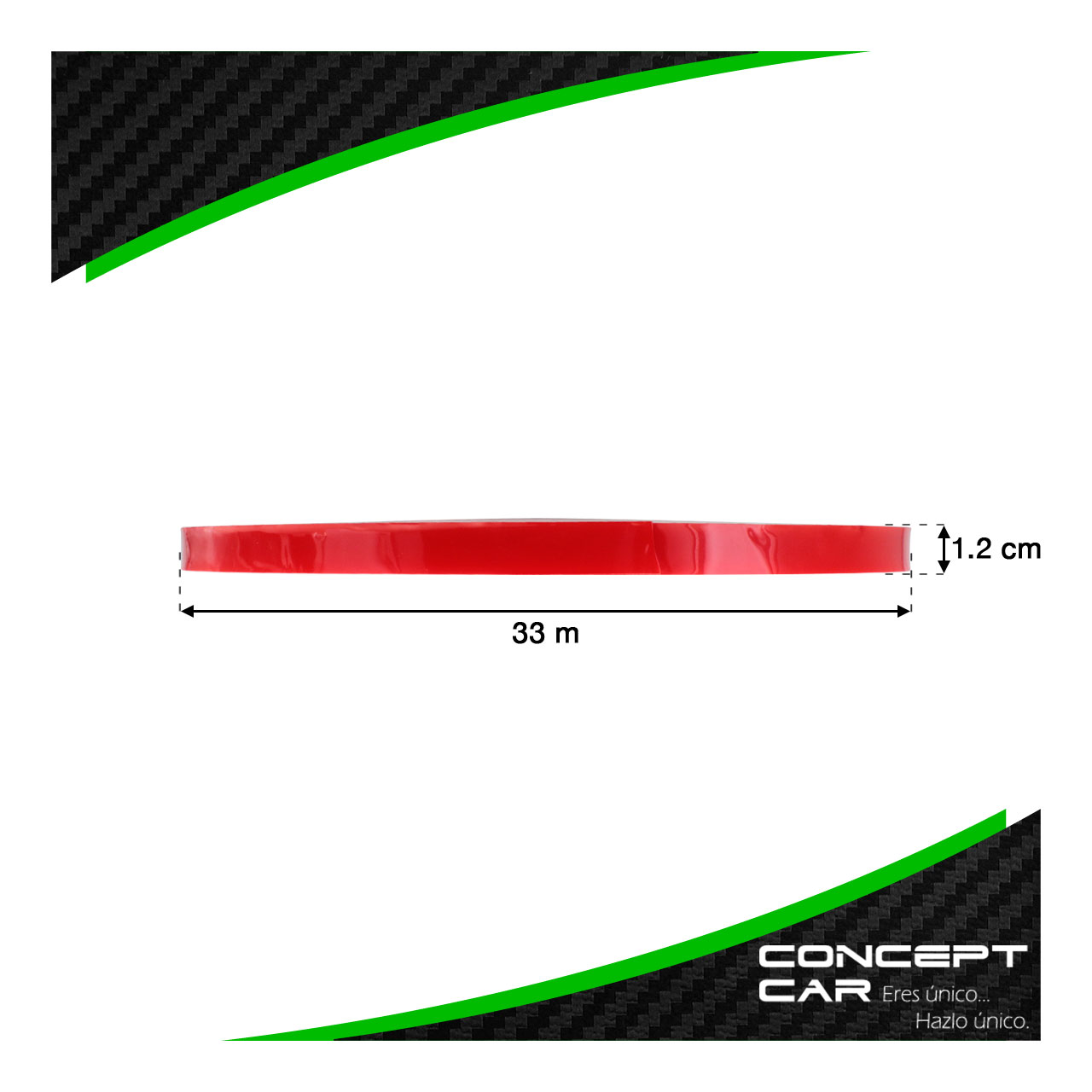 Cinta Doble Cara Pegamoldura Transparente 1/2 Pulgada 33m