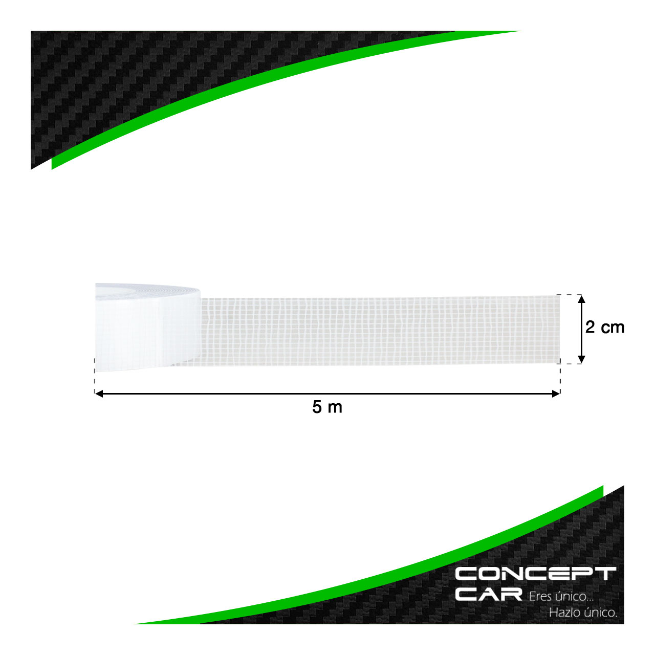 Cinta Doble Cara Transparente Con Refuerzo De Tela 2cm X 5m