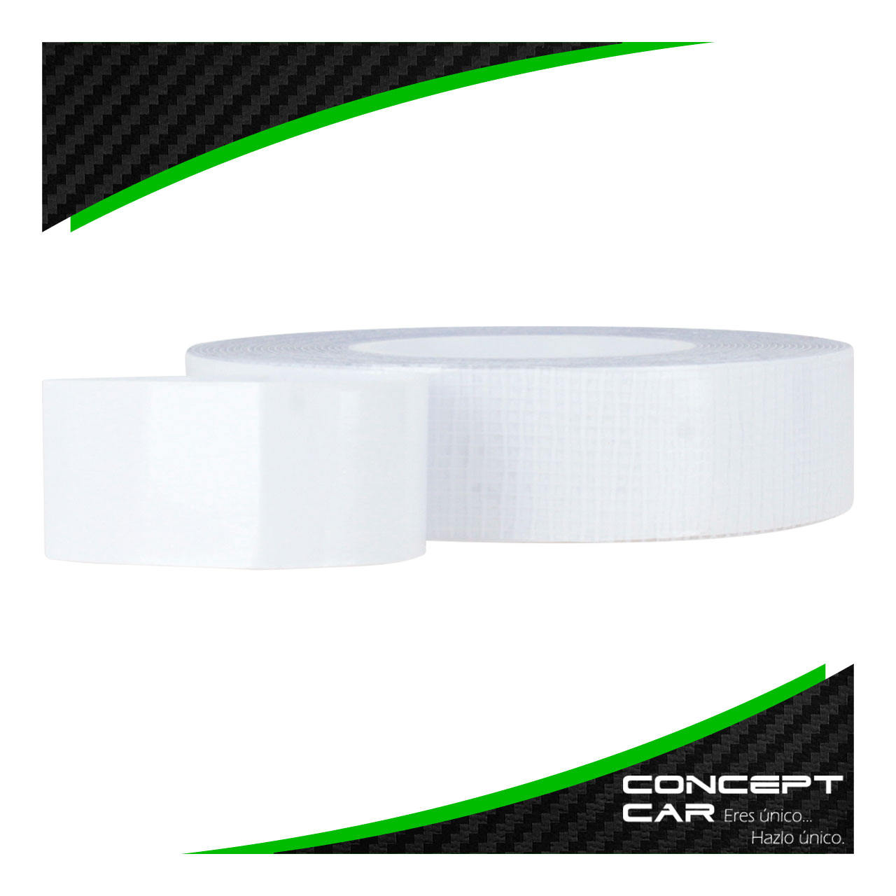 Cinta Doble Cara Transparente Con Refuerzo De Tela 2cm X 5m