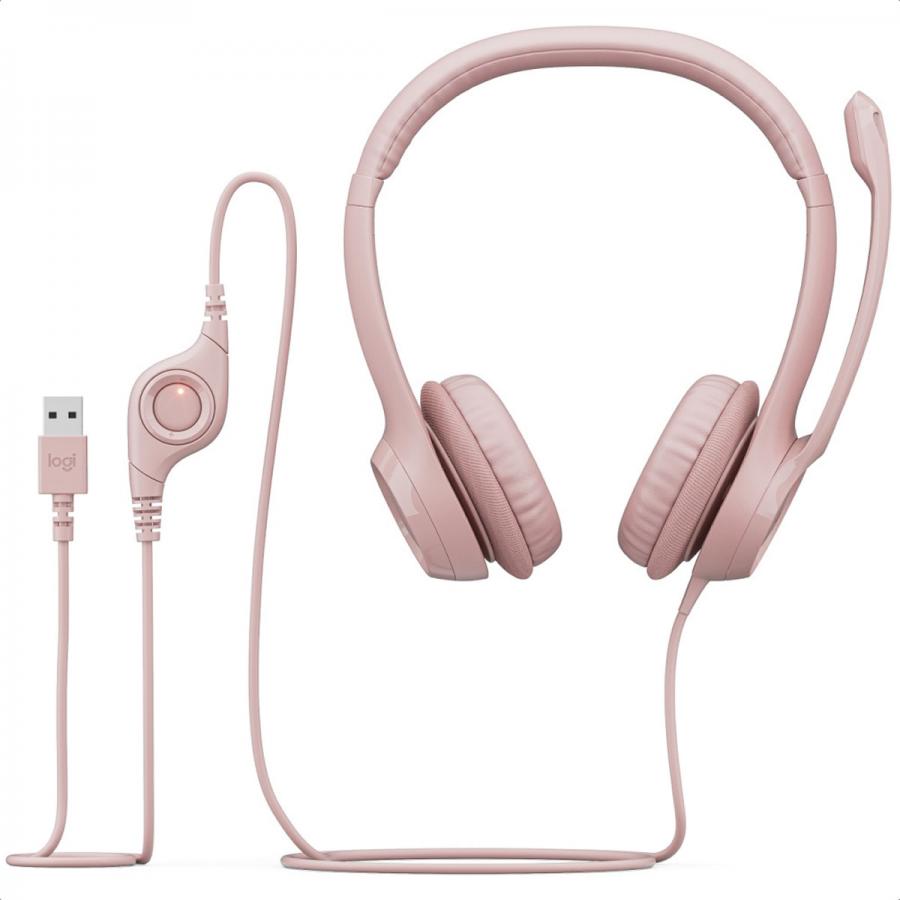 Diadema Logitech H390 USB Headset Rosado 981-001280