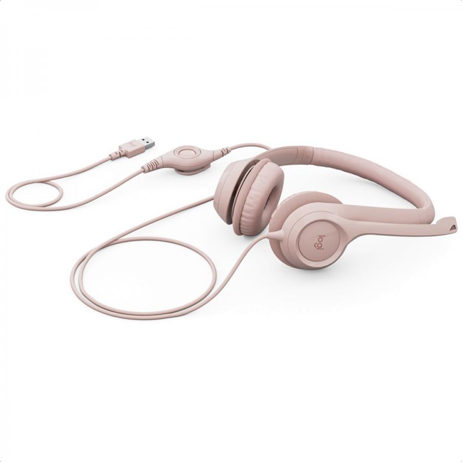 Diadema Logitech H390 USB Headset Rosado 981-001280