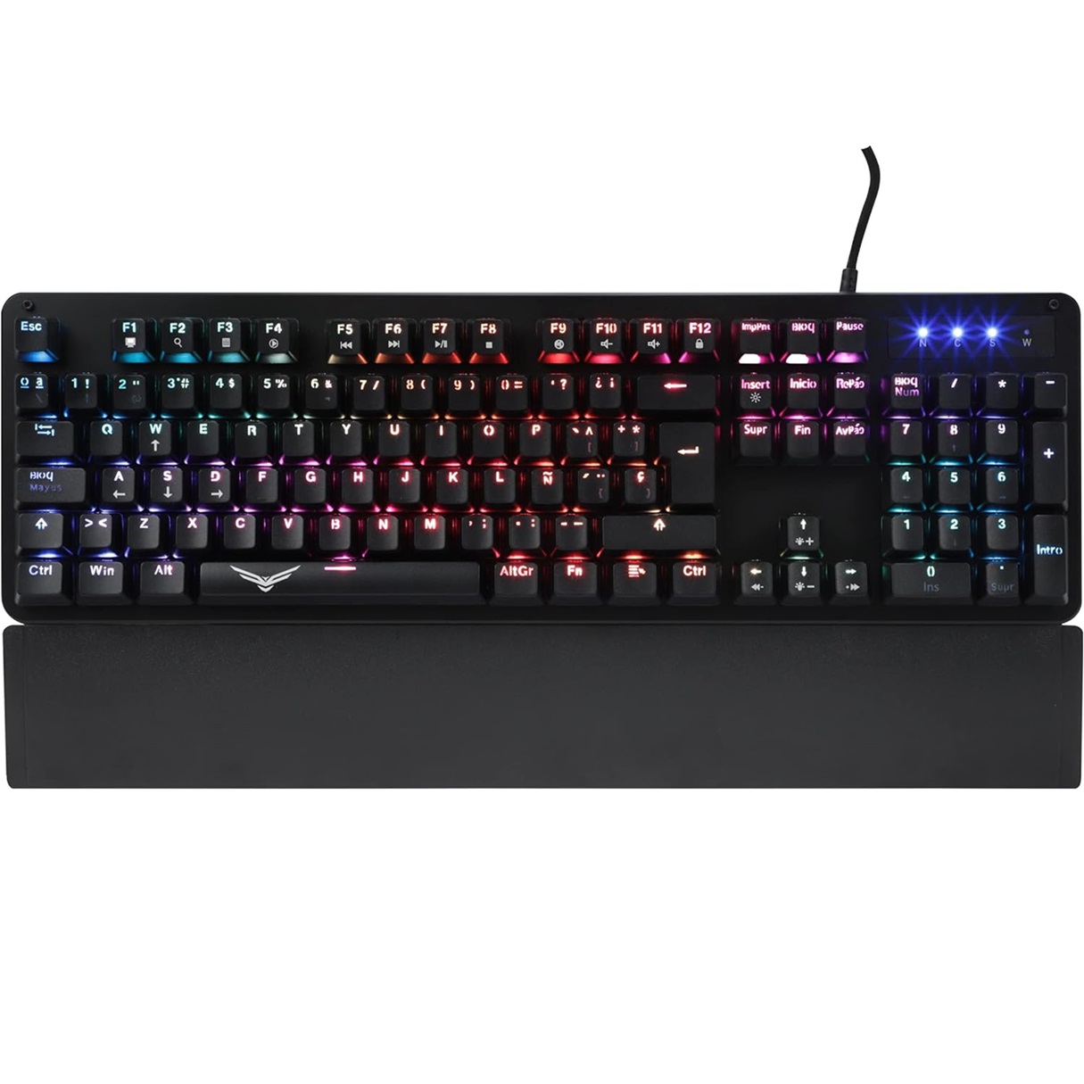 Teclado Mecánico Gamer Naceb Black Cobra RGB Alámbrico Español