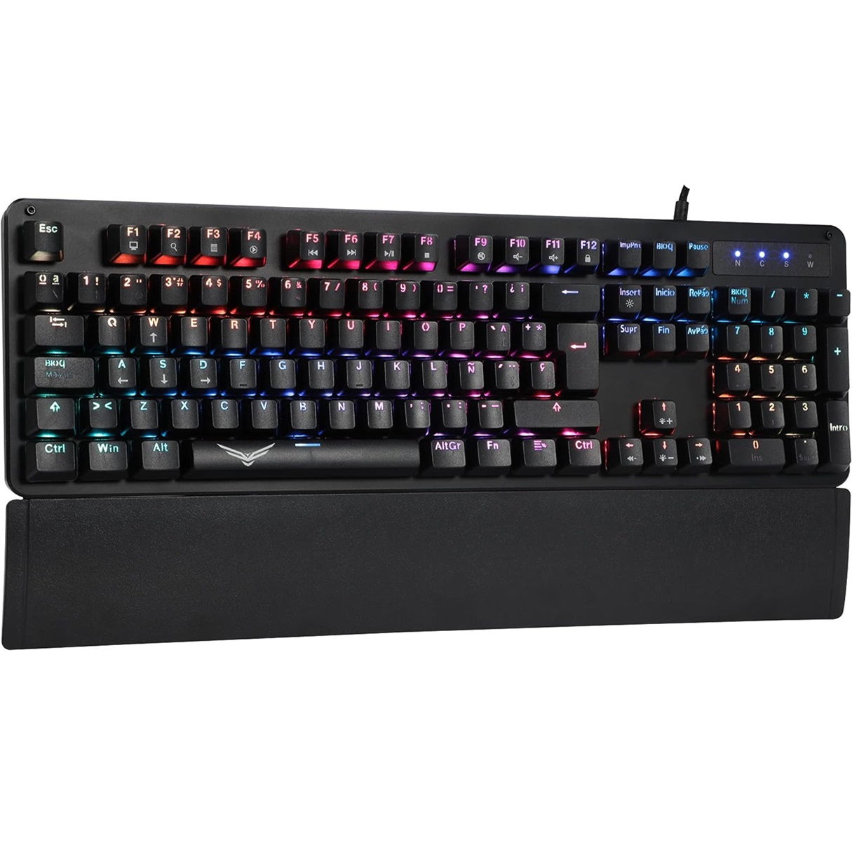 Teclado Mecánico Gamer Naceb Black Cobra RGB Alámbrico Español