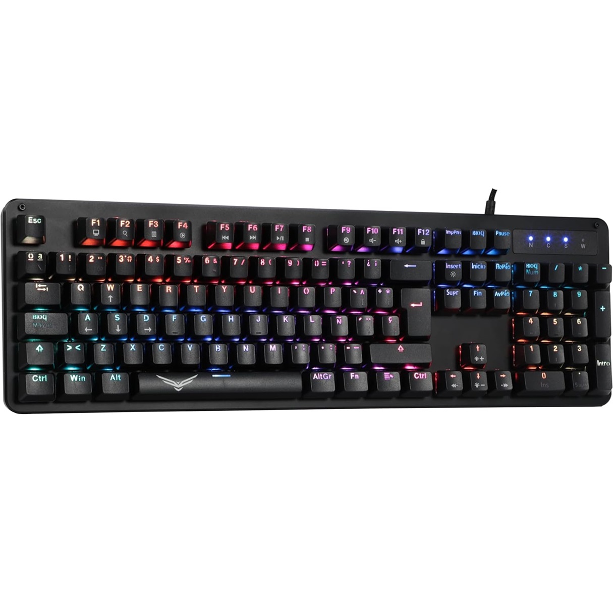Teclado Mecánico Gamer Naceb Black Cobra RGB Alámbrico Español