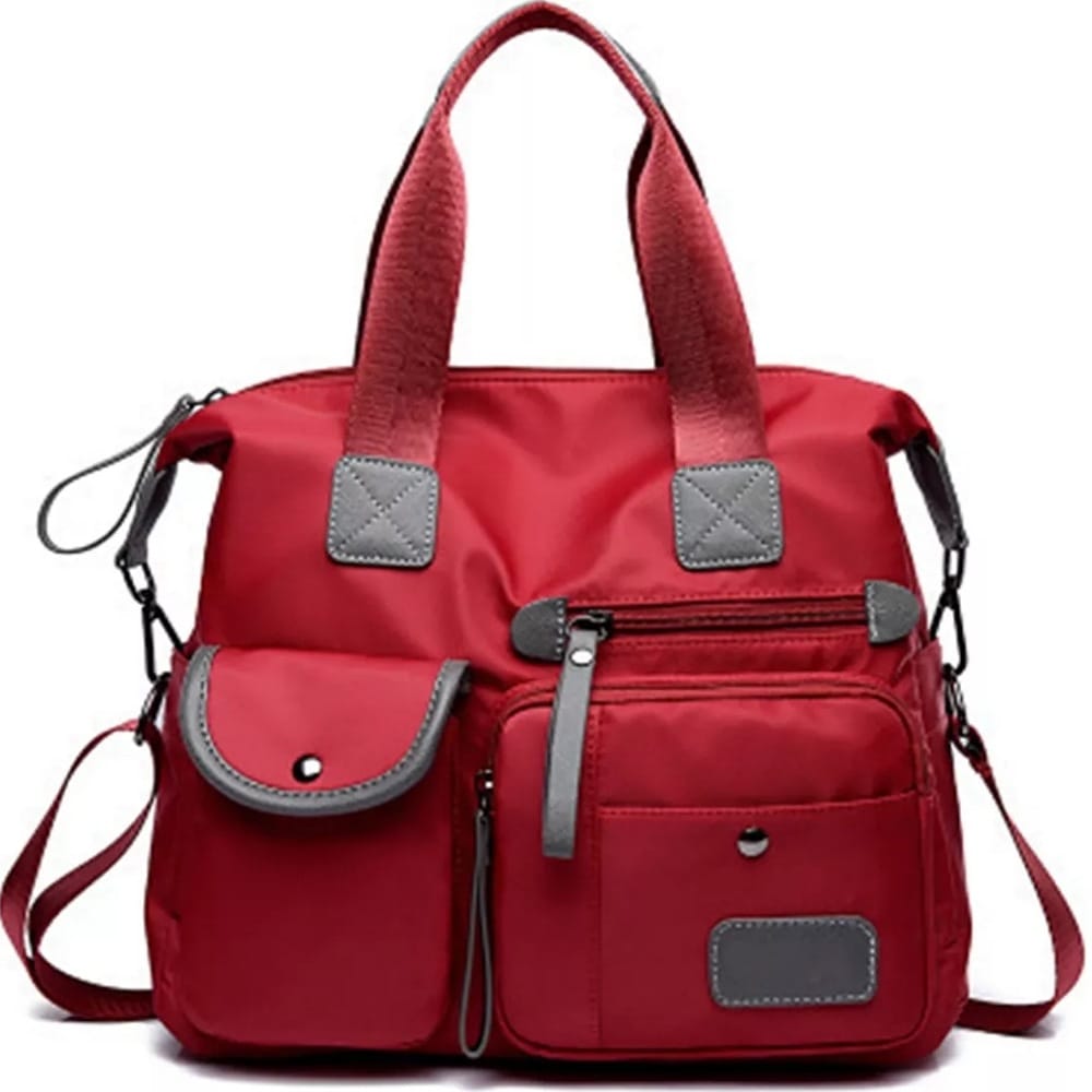 Bolsa Mujer Impermeable Viaje Nylon Tote Crossbody Bandolera