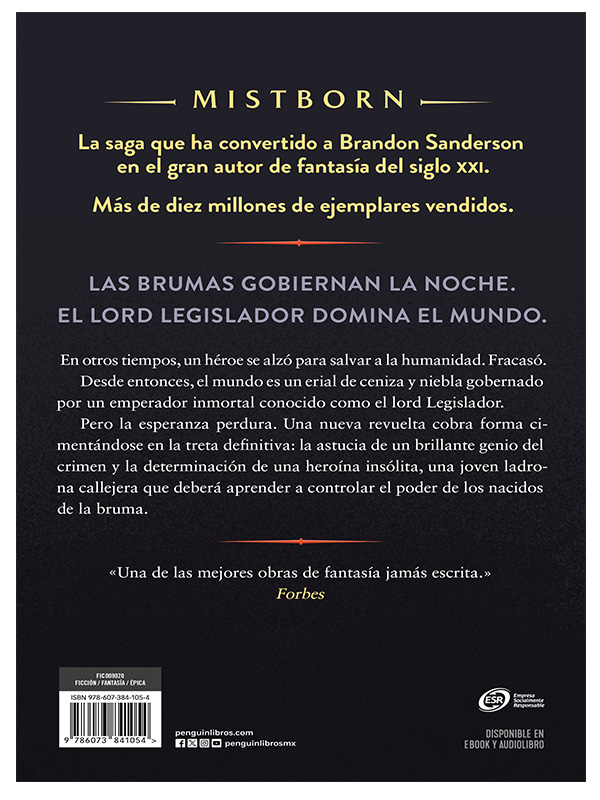 Nacidos De La Bruma / Mistborn Libro 1