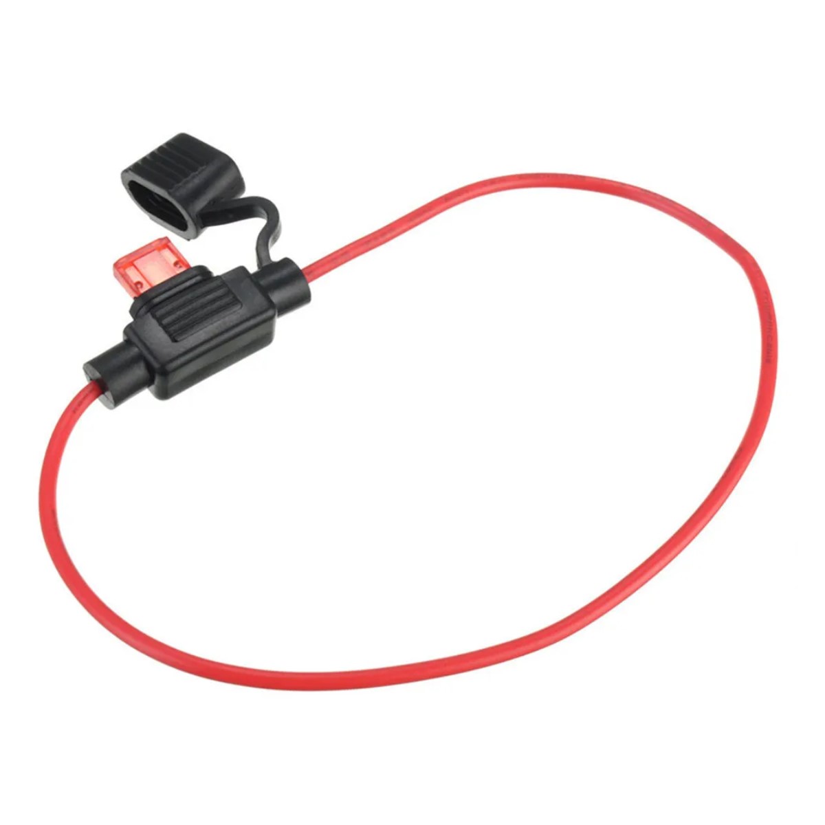 Portafusibles inserción automotriz impermeable 3,9cm 10A rojo pequeño moto autos energía fusible