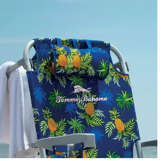 Silla De Playa Tommy Bahama 5 Posiciones Almohada Ajustable