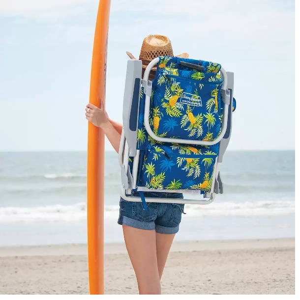 Silla De Playa Tommy Bahama 5 Posiciones Almohada Ajustable