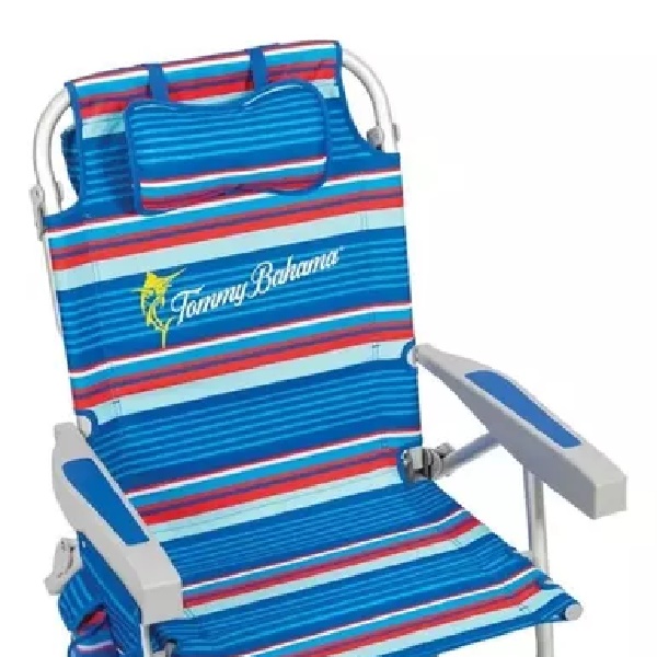 Silla De Playa Tommy Bahama Portátil 5 Posiciones Cojín Ergonómico