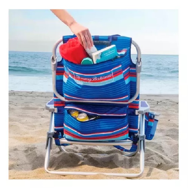 Silla De Playa Tommy Bahama Portátil 5 Posiciones Cojín Ergonómico