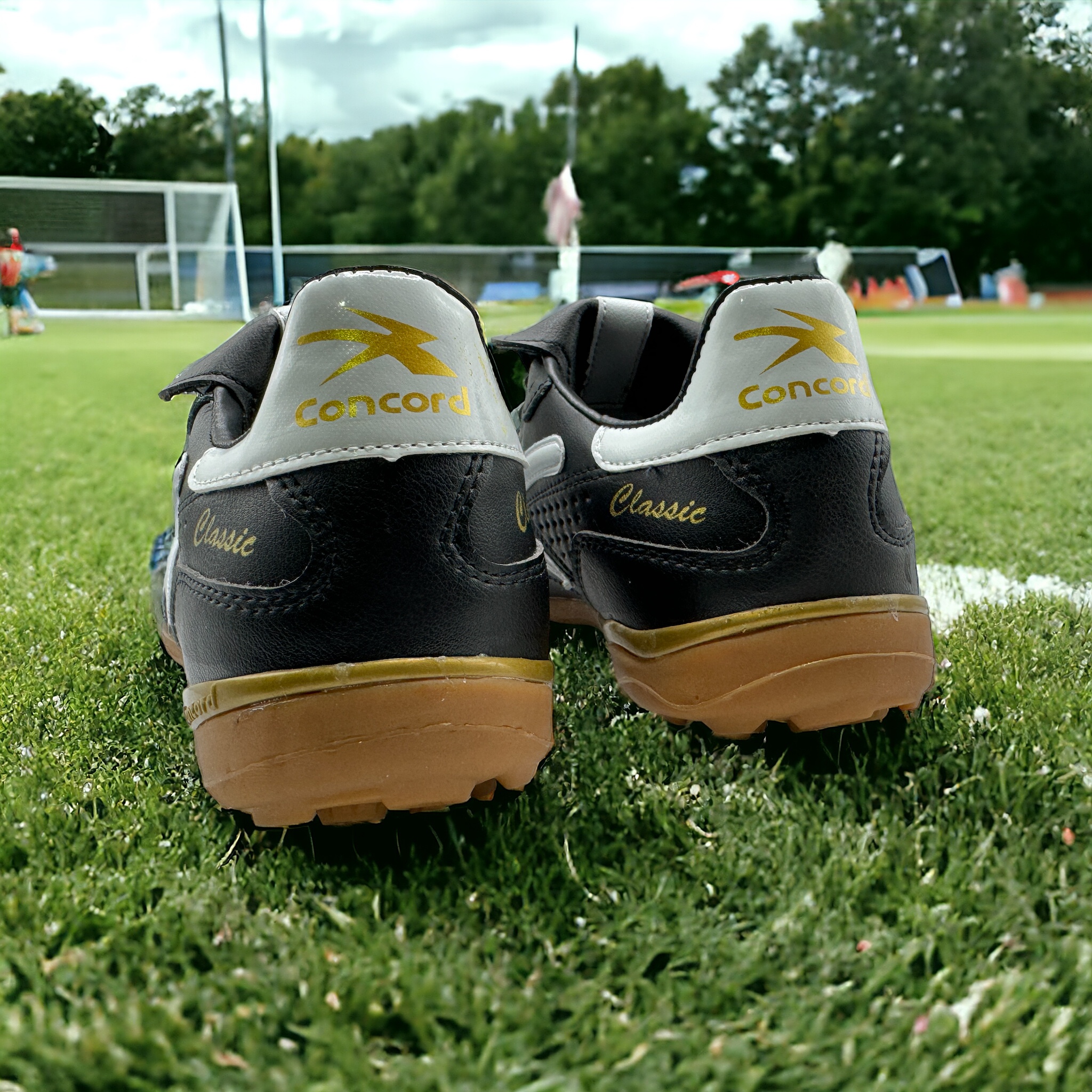 Tenis Fútbol Multitaco Concord Negro Ámbar Piel S208qn.