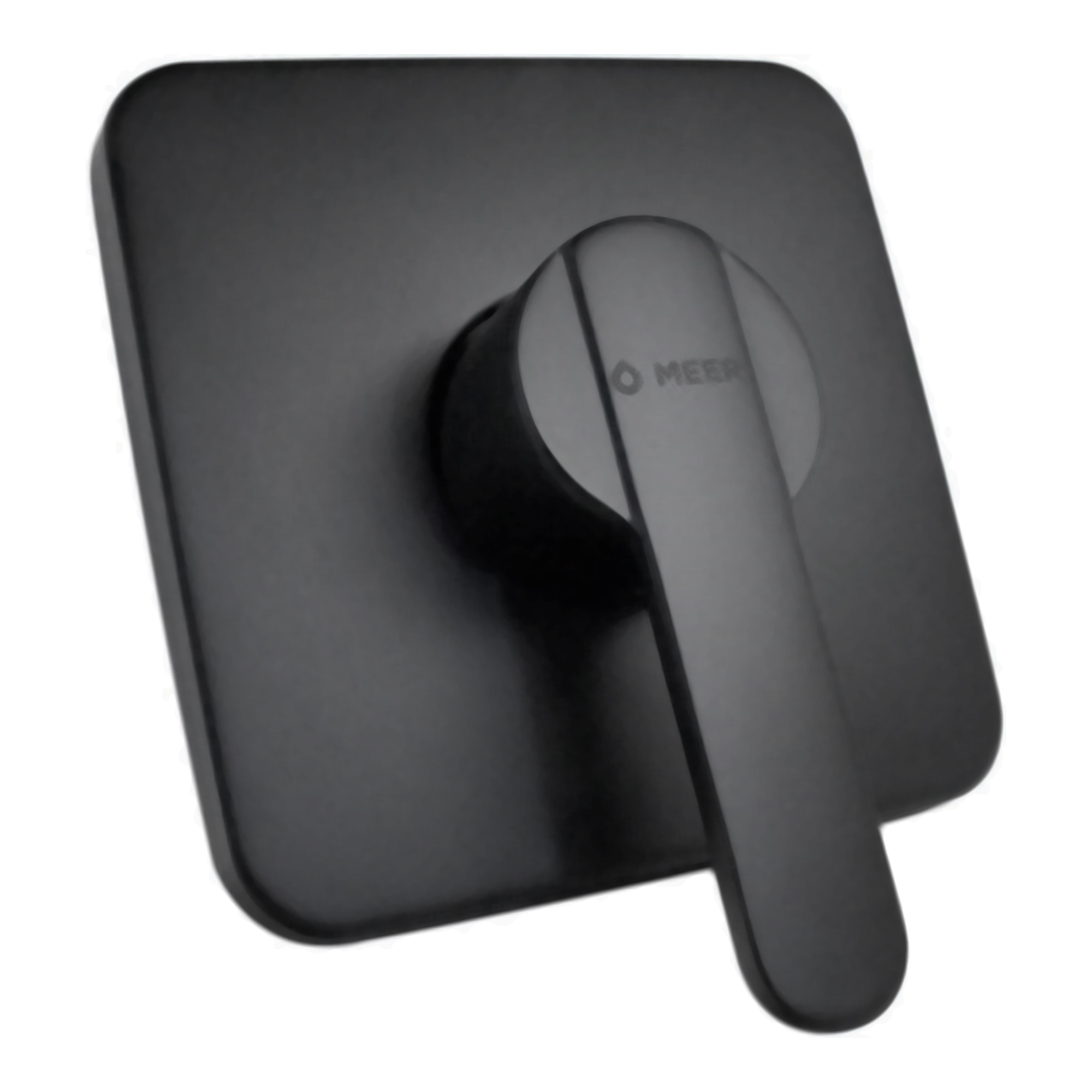 MEER Faucets By CNX | Mezcladora Monomando para Regadera, Llave para Regadera Cuadrada de Baño, Latón Negro Mate