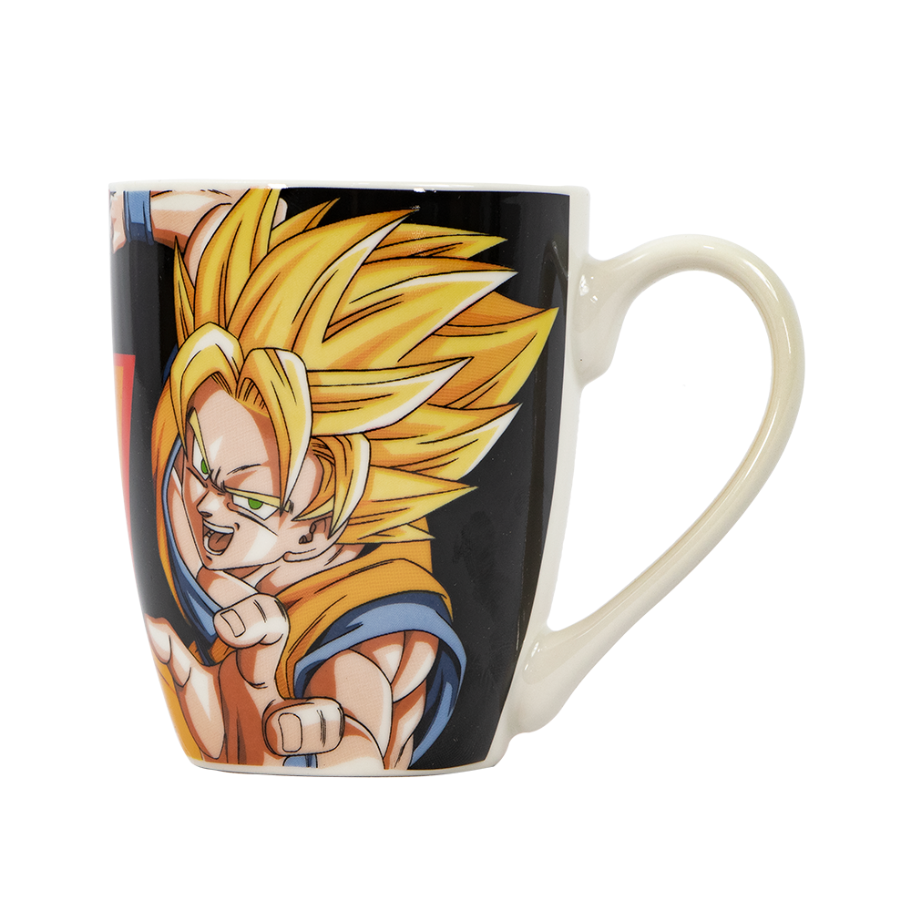 Vajilla de Ceramica Super Saiyajin Anime Dragon Ball 4 Bowls - 4 Tazas - 4 Platos.