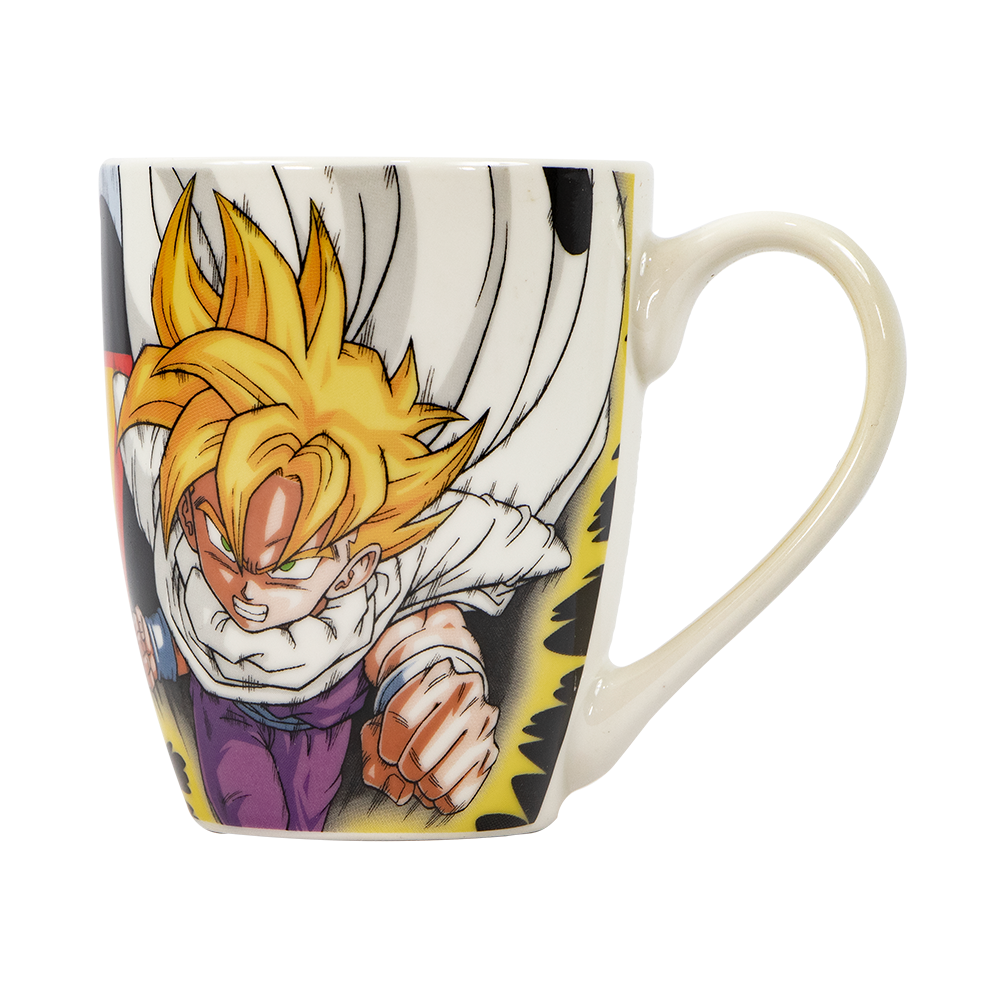 Vajilla de Ceramica Super Saiyajin Anime Dragon Ball 4 Bowls - 4 Tazas - 4 Platos.