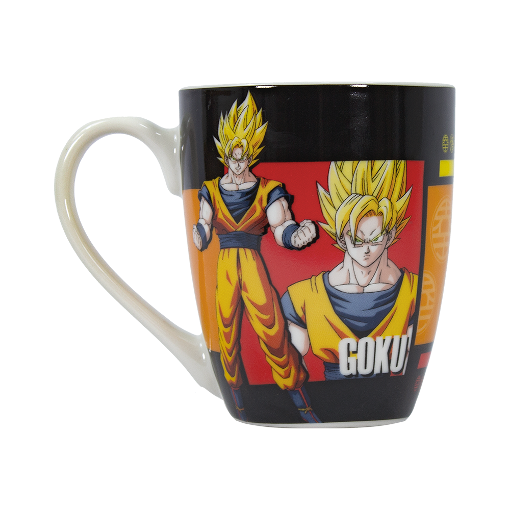 Vajilla de Ceramica Super Saiyajin Ii Anime Dragon Ball 4 Bowls - 4 Tazas - 4 Platos.
