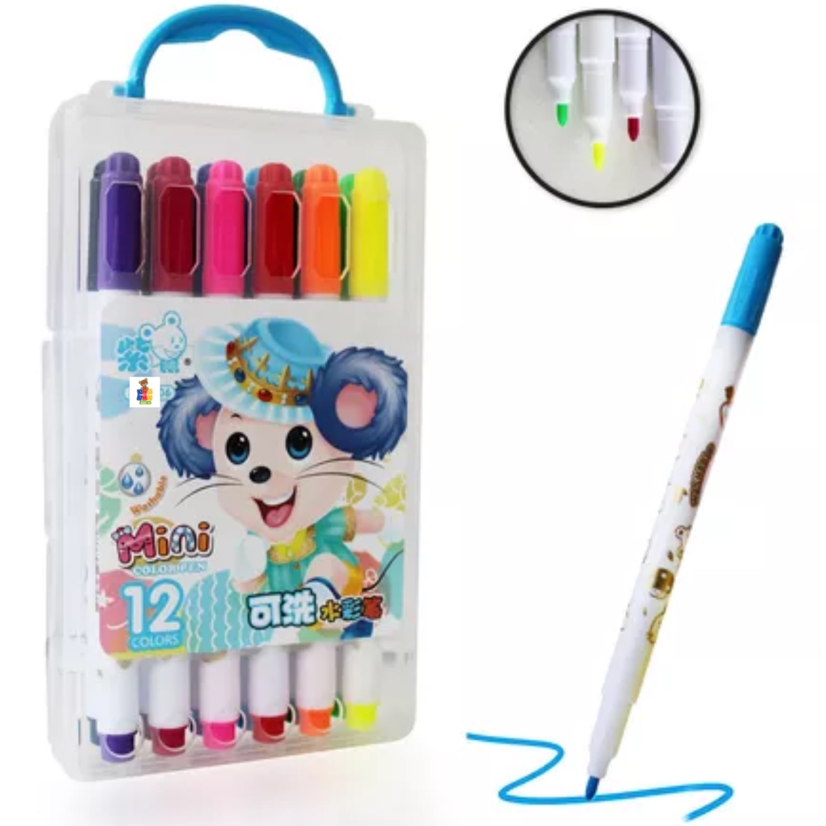 24 Plumines Plumón Marcador De Agua Color Pen