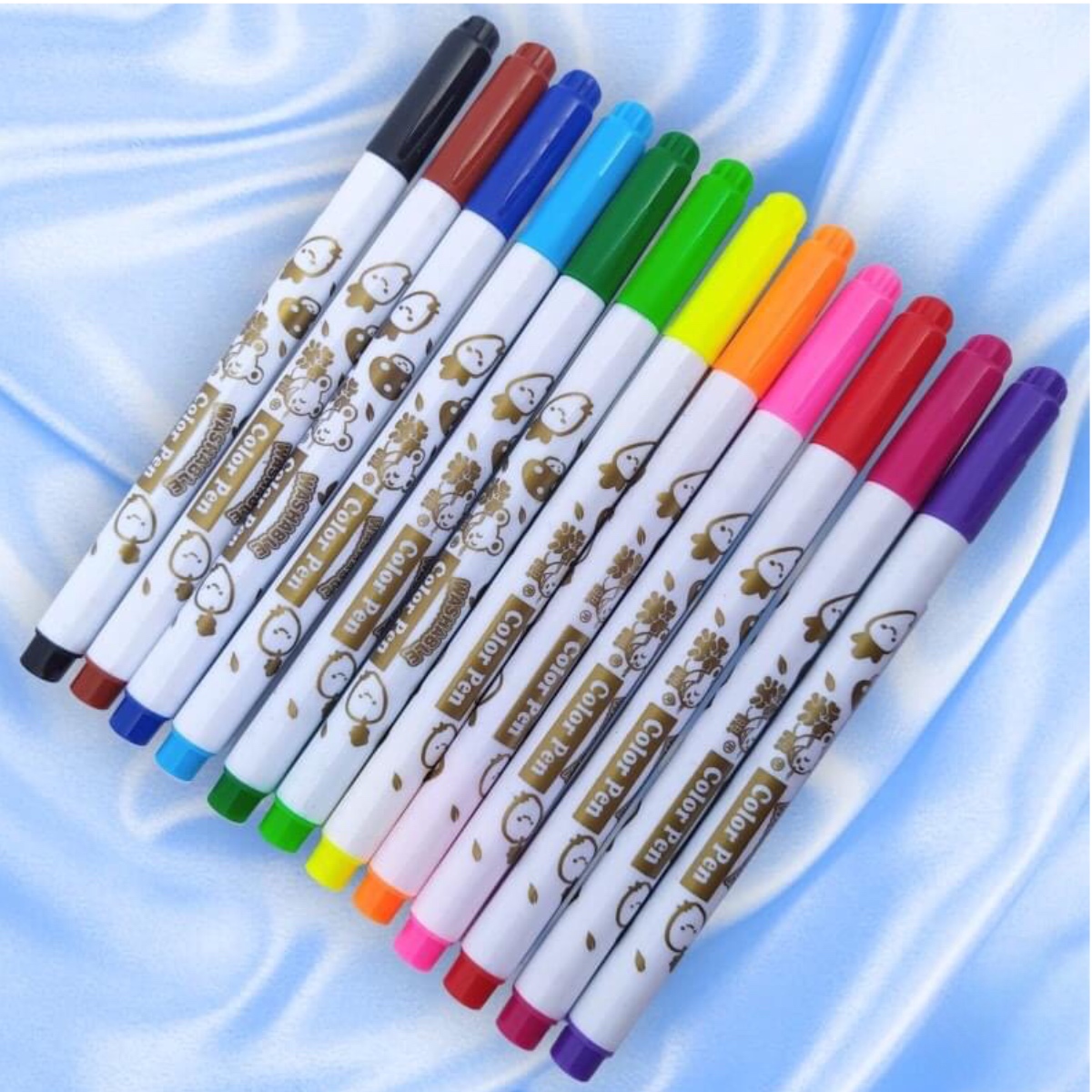 24 Plumines Plumón Marcador De Agua Color Pen