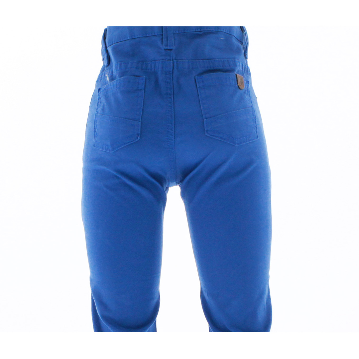 Pantalon Jeans Gabardina Para Niño Color Azul 3691 2 a 18 Años.