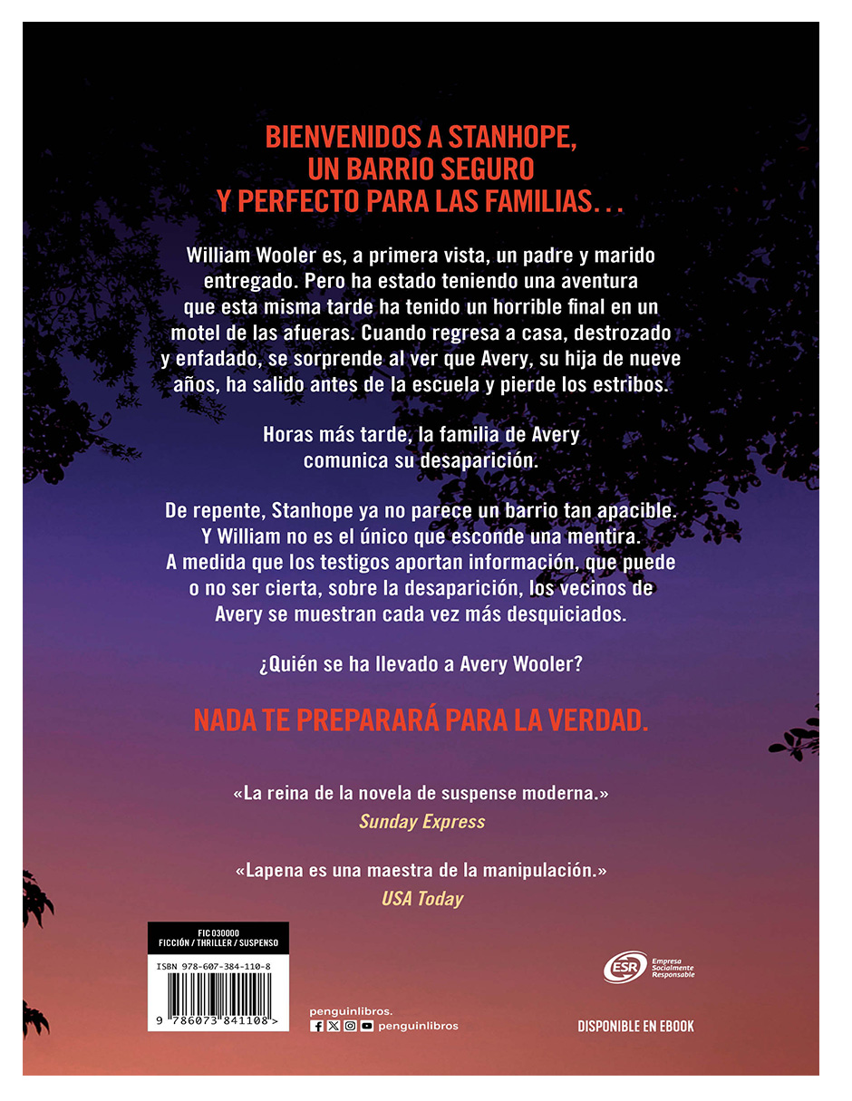 Aquí Todos Mienten   Autor  Shari Lapena