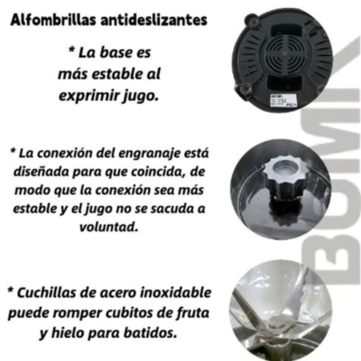 Licuadora 4 Velocidades Boma BM-Y66BB 1.5 Litros           