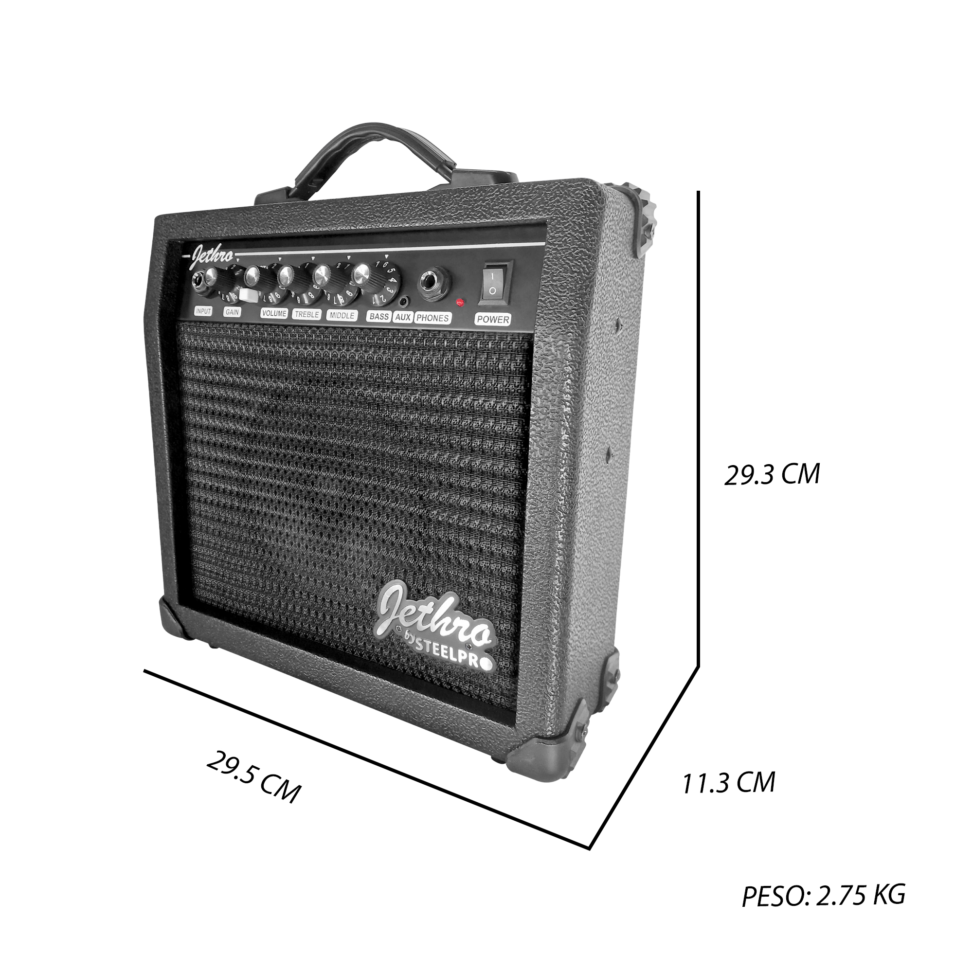 Paquete Guitarra Electrica Jethro Series By  steelpro 025 Orientación De La Mano Diestro