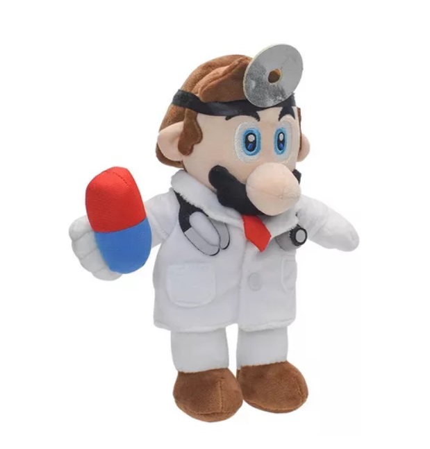 Peluche Nintendo Doctor Dr Mario Super Mario Bros 23 Cm